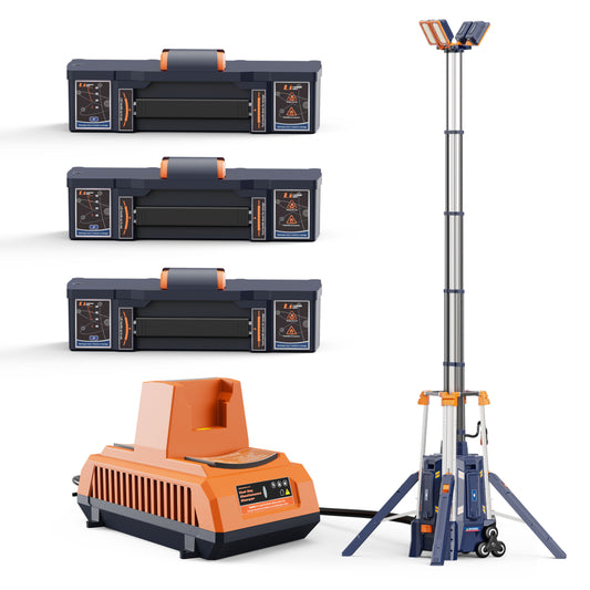 TL-500-5.3 Portable Rechargeable LED Work Light Tower Kit